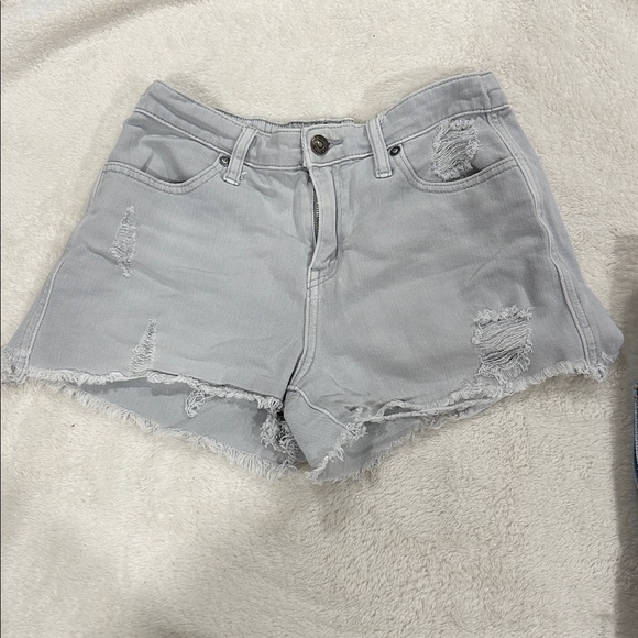 BOGO: Aerie Blue and Gray Jean Shorts - Picture 3 of 7